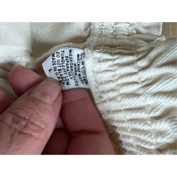 Love Tree Paper-bag Waist Denim Shorts Medium Khaki‎ Tan size large - Picture 6 of 9